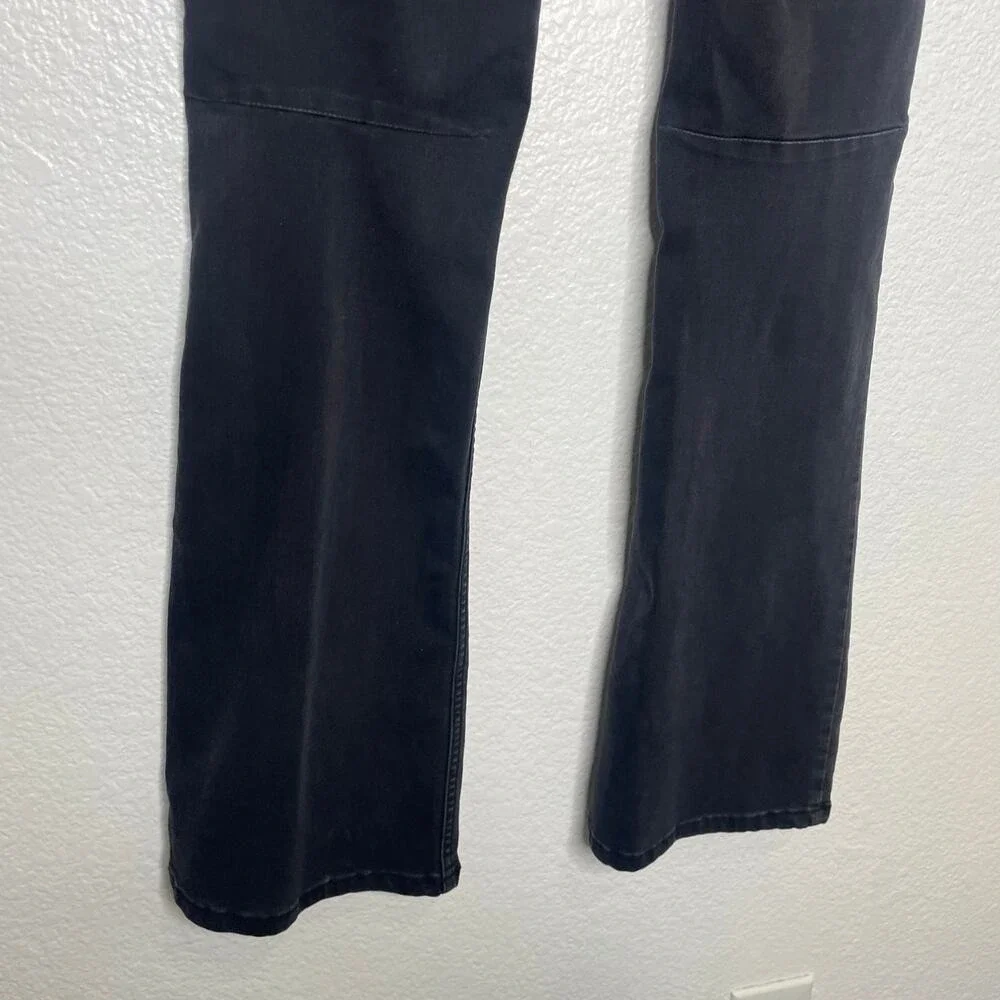 Free People Womens Jeans Size 31 Black Pull On Casual Flare Leg High Rise